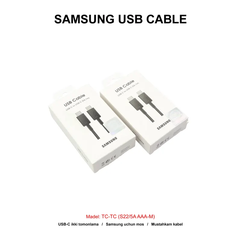 USB TC-TC (S22/5A AAA-M) BLACK