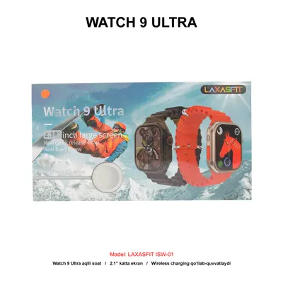 WATCH 9 ULTRA LAXASFIT ISW-01 ORANGE