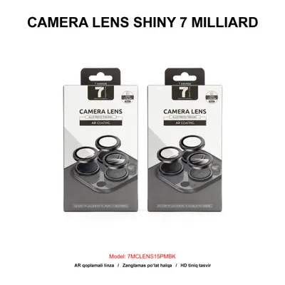 CAMERA LENS 7 MILLIARD 7MCLENS15PMBK IP15 PRO/PRO MAX BLACK
