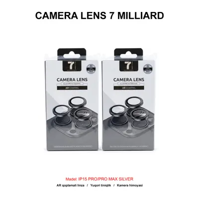 CAMERA LENS 7 MILLIARD 7MCLENS15PMSL IP15 PRO/PRO MAX SILVER