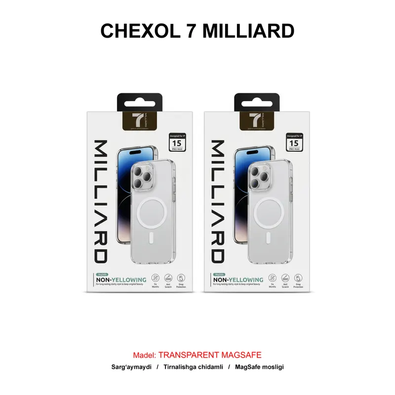 CHEXOL 7 MILLIARD TRANSPARENT MAGSAFE 7MCTRMAGIP15PM IP15 PRO MAX