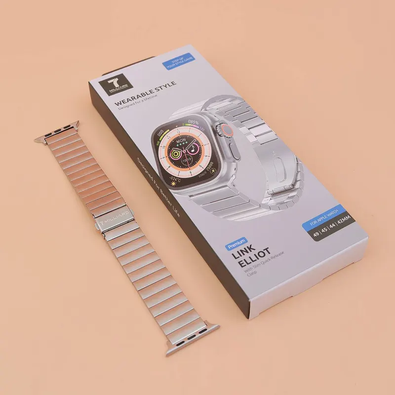 REMESHOK 42-44-45-49mm 7 MILLIARD LINK ELLIOT SILVER
