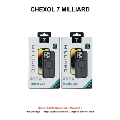 CHEXOL 7 MILLIARD COSMETIC LENSES MAGSAFE IP15 PRO BLACK