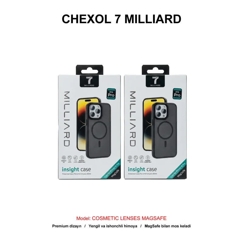 CHEXOL 7 MILLIARD COSMETIC LENSES MAGSAFE IP15 PRO BLACK