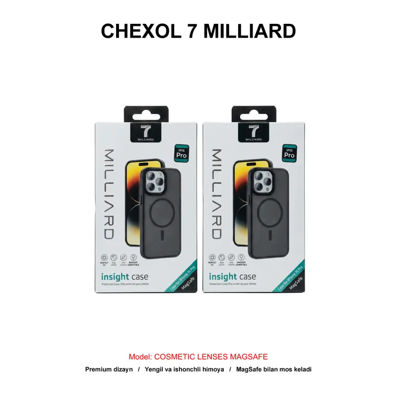 CHEXOL 7 MILLIARD COSMETIC LENSES MAGSAFE IP15 PRO MAX BLACK