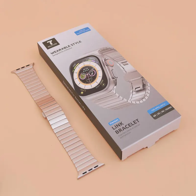REMESHOK 42-44-45-49mm 7 MILLIARD LINK BRACELET TITANIUM