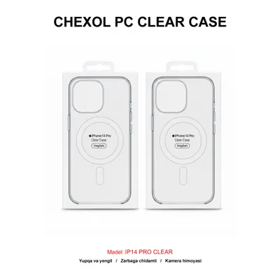 CHEXOL PC CLEAR CASE MAGSAFE IC IP14 PRO CLEAR