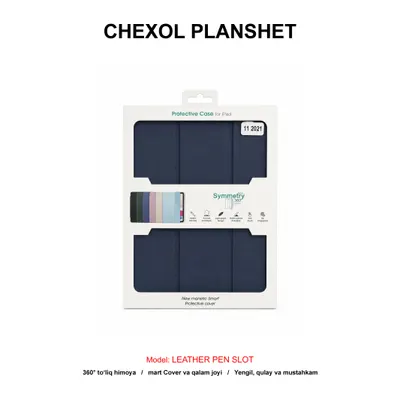 CHEXOL PLANSHET LEATHER PEN SLOT IPAD 11 2021 DARK BLUE
