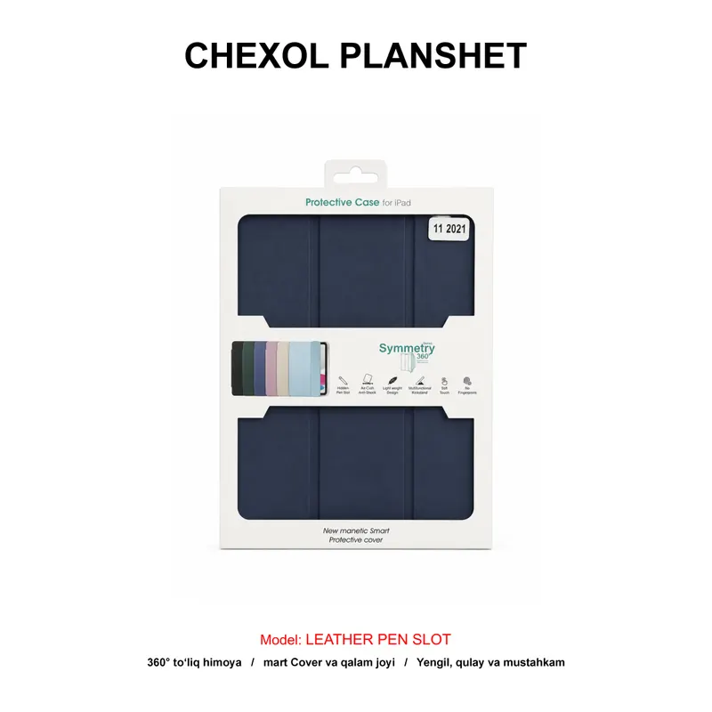 CHEXOL PLANSHET LEATHER PEN SLOT IPAD 11 2021 DARK BLUE