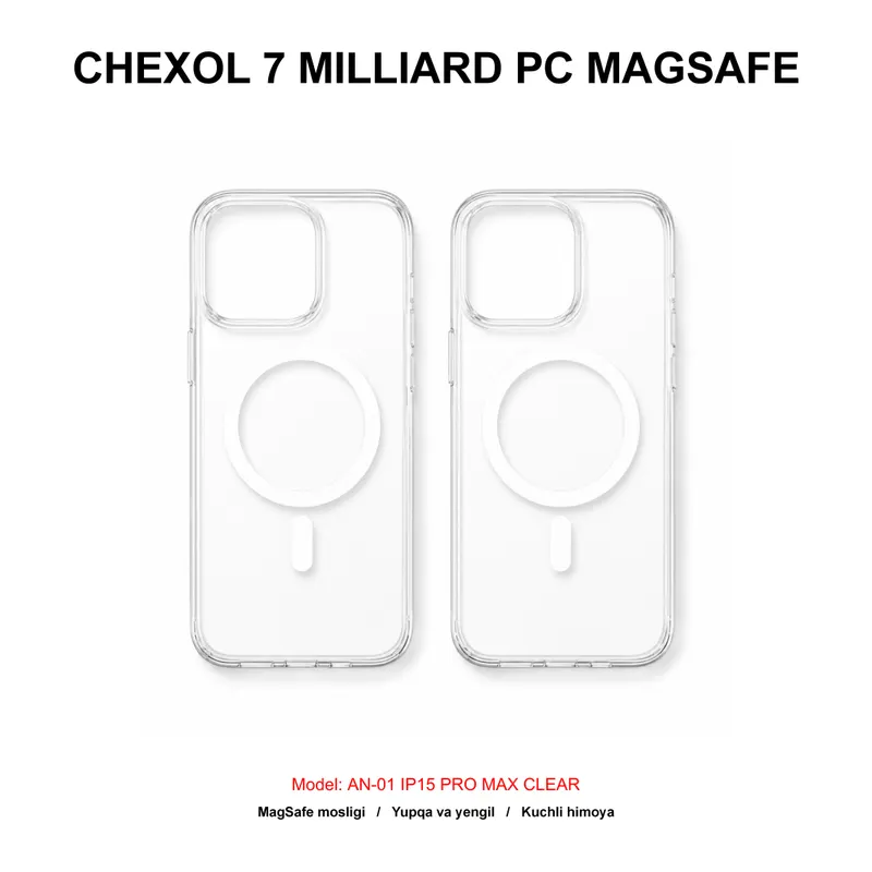 CHEXOL 7 MILLIARD PC MAGSAFE AN-01 IP15 PRO MAX CLEAR