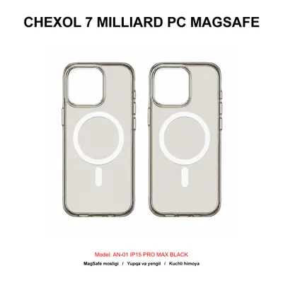 CHEXOL 7 MILLIARD PC MAGSAFE AN-01 IP15 PRO MAX BLACK