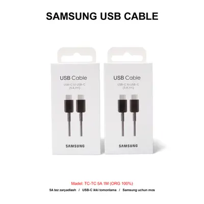 USB SAMSUNG TC-TC 5A 1M (ORG 100%) BLACK
