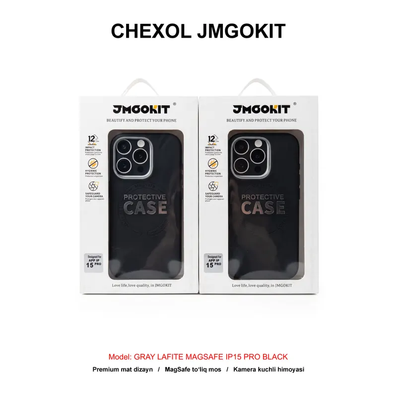 CHEXOL JMGOKIT GRAY LAFITE MAGSAFE IP15 PRO BLACK