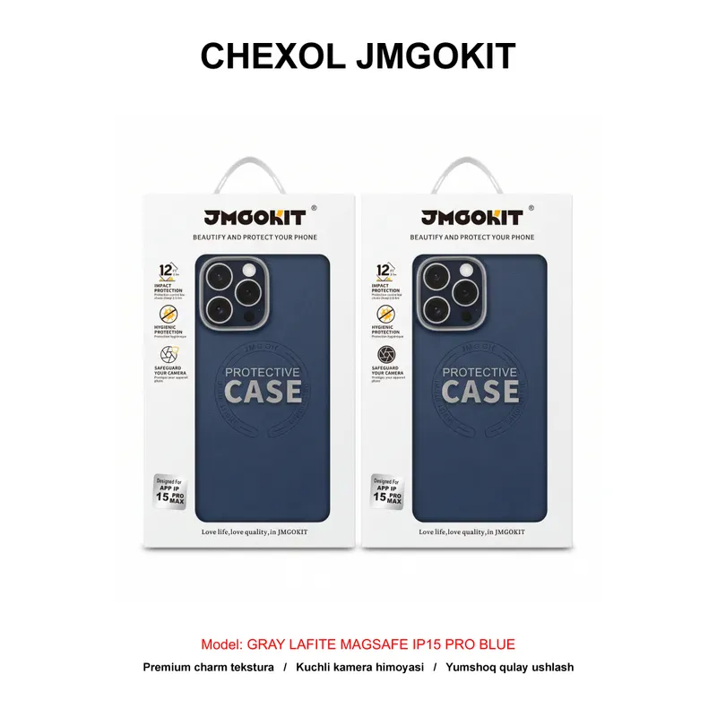 CHEXOL JMGOKIT GRAY LAFITE MAGSAFE IP15 PRO BLUE