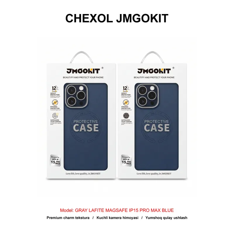 CHEXOL JMGOKIT GRAY LAFITE MAGSAFE IP15 PRO MAX BLUE