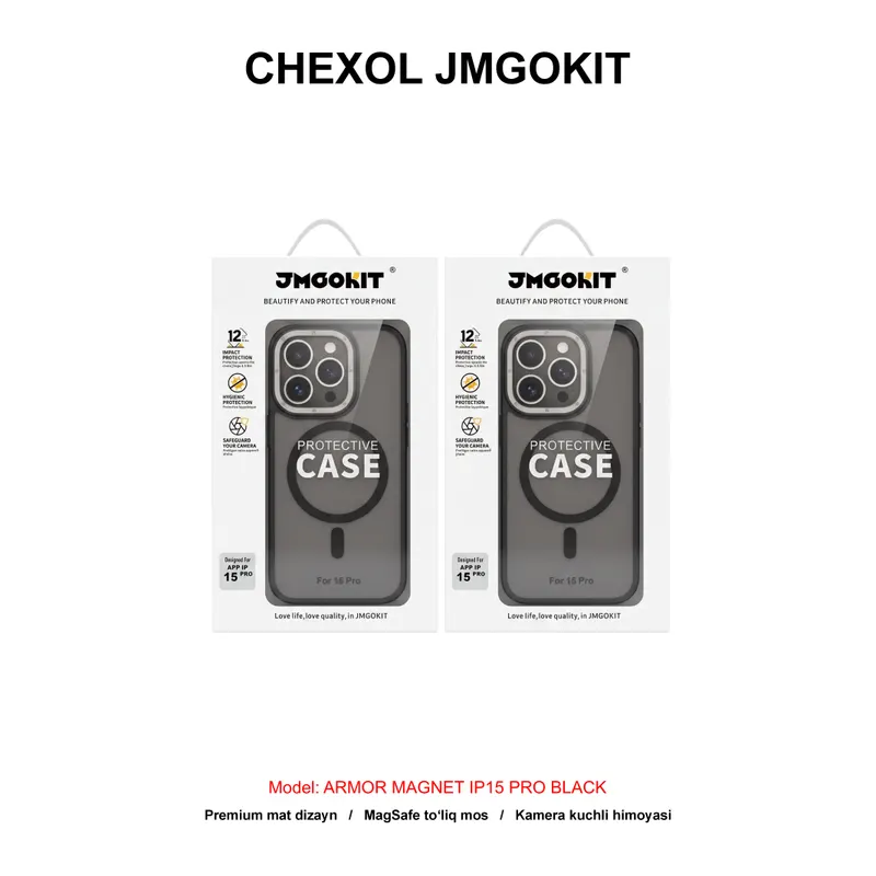 CHEXOL JMGOKIT ARMOR MAGNET IP15 PRO BLACK
