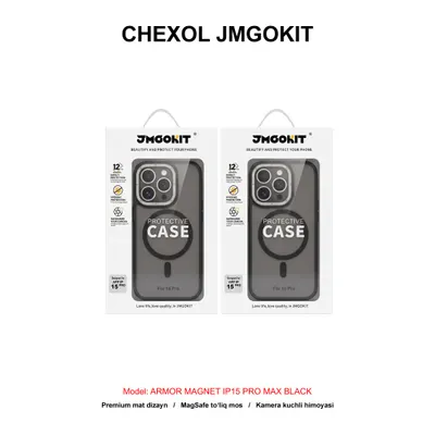 CHEXOL JMGOKIT ARMOR MAGNET IP15 PRO MAX BLACK
