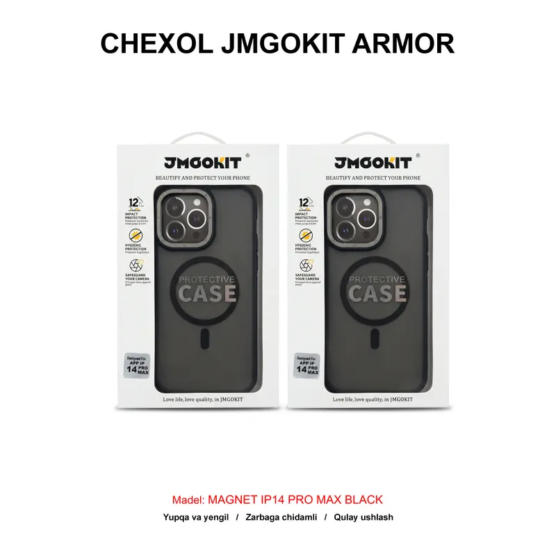 CHEXOL JMGOKIT ARMOR MAGNET IP14 PRO MAX BLACK