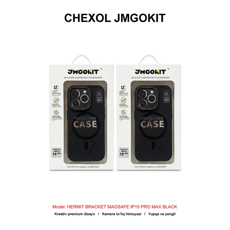 CHEXOL JMGOKIT HERMIT BRACKET MAGSAFE IP15 PRO MAX BLACK