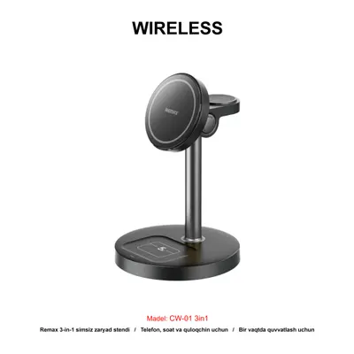WIRELESS CW-01 3in1 WHITE
