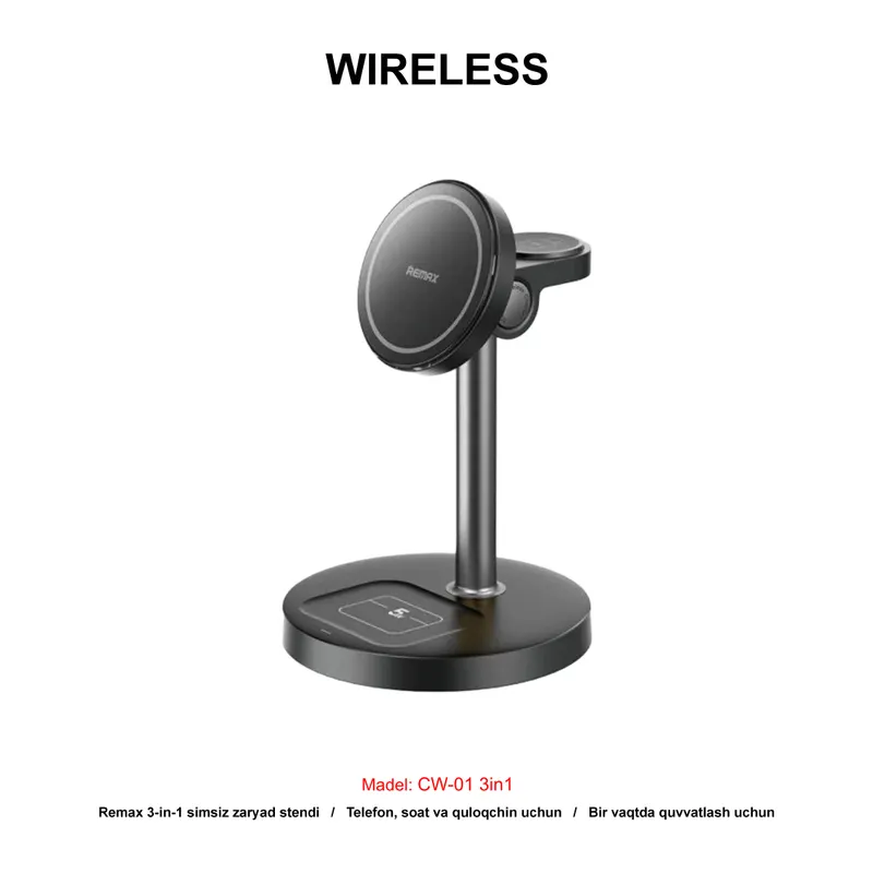 WIRELESS CW-01 3in1 WHITE