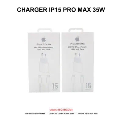 CHARGER IP15 PRO MAX 35W (BIG BOX/M)