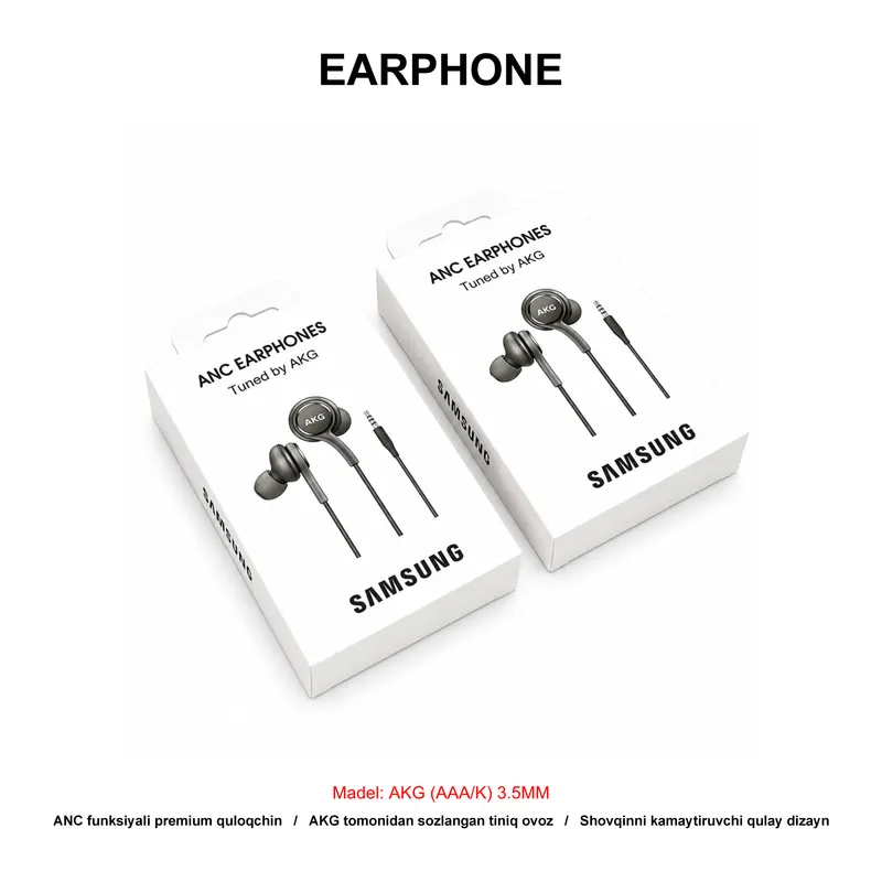 EARPHONE AKG (AAA/K) 3.5MM BLACK