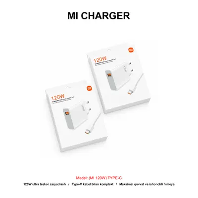 CHARGER MI KAROBKA MI120W TYPE-C WHITE