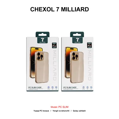 CHEXOL 7 MILLIARD PC SLIM IP15 PRO MAX CLEAR