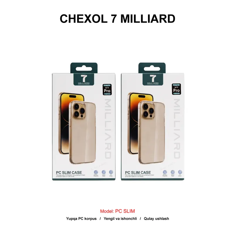 CHEXOL 7 MILLIARD PC SLIM IP15 PRO CLEAR