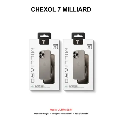 CHEXOL 7 MILLIARD ULTRA SLIM IP15 PRO 7MUSC15PTN TITANIUM