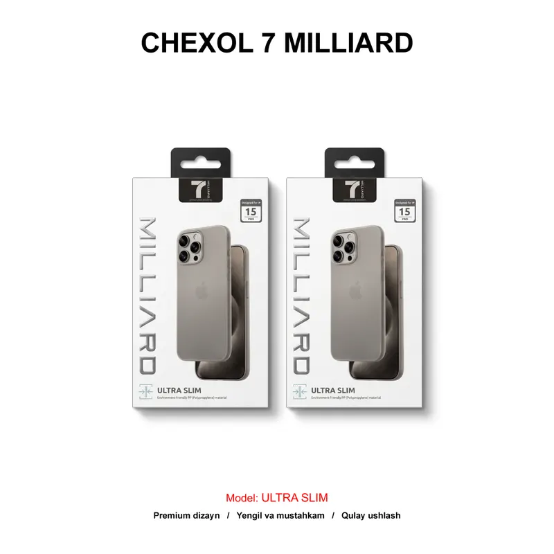 CHEXOL 7 MILLIARD ULTRA SLIM IP15 PRO 7MUSC15PTN TITANIUM