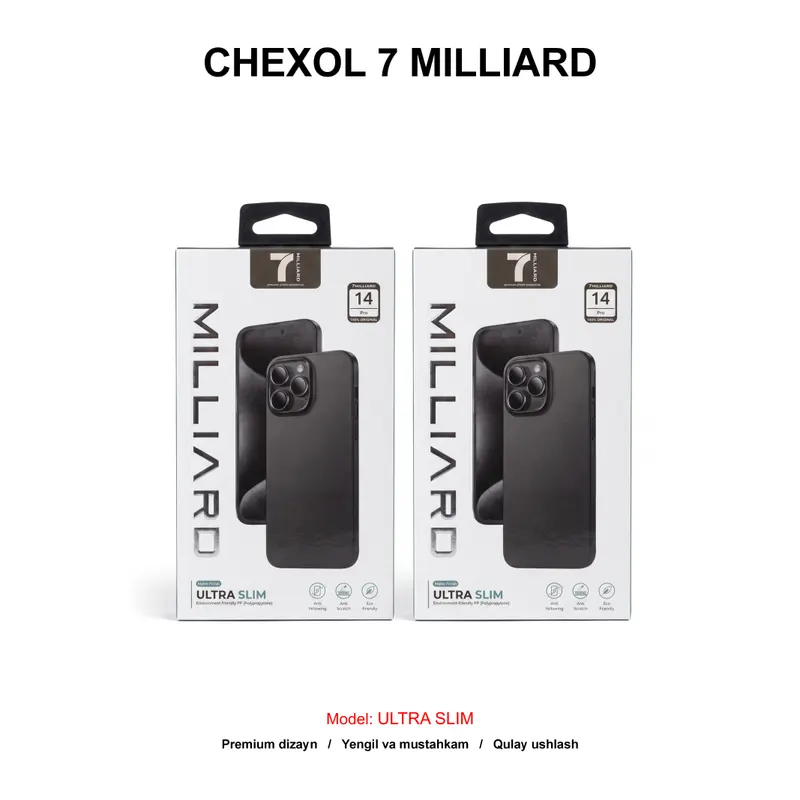 CHEXOL 7 MILLIARD ULTRA SLIM IP14 PRO MAX 7MUSC14PMBK BLACK