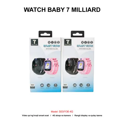 WATCH BABY 7 MILLIARD S03 4G PINK