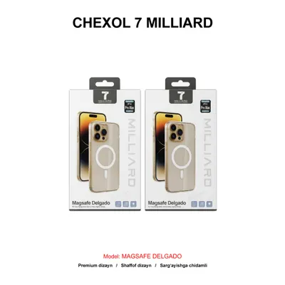 CHEXOL 7 MILLIARD MAGSAFE DELGADO IP15 PRO MAX CLEAR