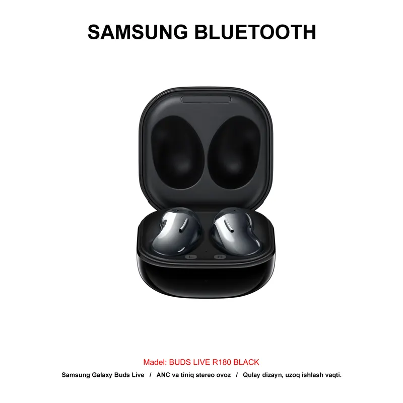BLUETOOTH SAMSUNG BUDS LIVE R180 BLACK