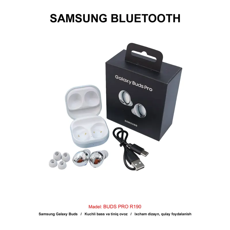 BLUETOOTH SAMSUNG BUDS PRO R190 SILVER