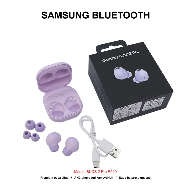 BLUETOOTH SAMSUNG BUDS 2 PRO R510 BORA PURPLE