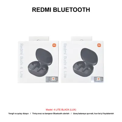 BLUETOOTH REDMI BUDS 4 LITE BLACK (LUX)