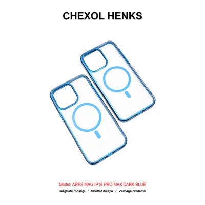 CHEXOL HENKS ARES MAG IP15 PRO MAX DARK BLUE