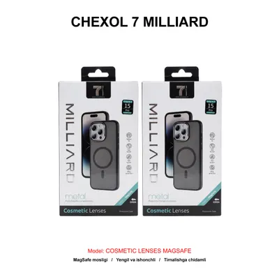 CHEXOL 7 MILLIARD COSMETIC LENSES MAGSAFE IP15 PRO MAX GREY