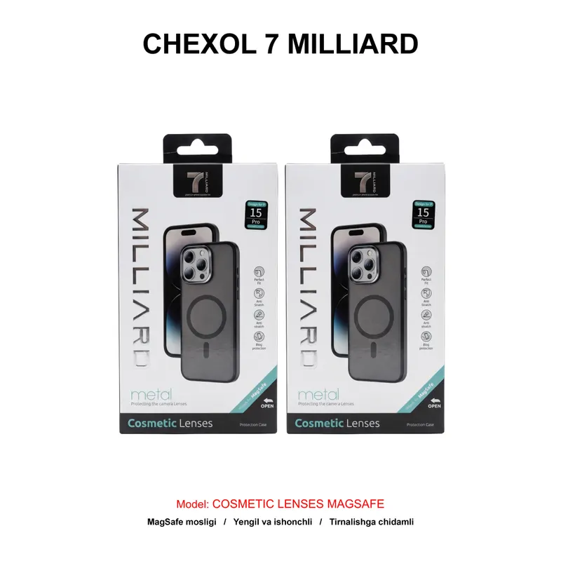 CHEXOL 7 MILLIARD COSMETIC LENSES MAGSAFE IP15 PRO MAX GREY