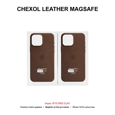 CHEXOL LEATHER MAGSAFE IC IP15 PRO CLAY