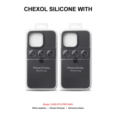 CHEXOL SILICONE WITH LENS IP15 PRO MAX COFFEE