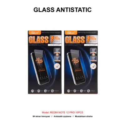 GLASS ANTISTATIC REDMI NOTE 12 PRO 10PCS