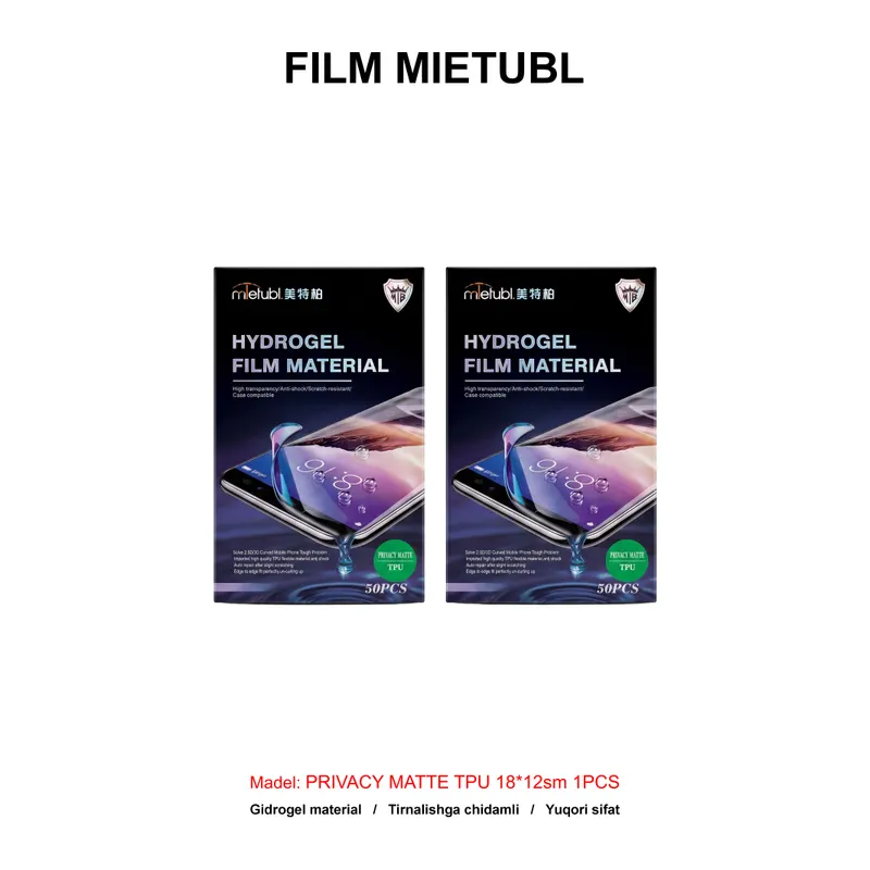 FILM MIETUBL PRIVACY MATTE TPU 18*12sm 1PCS