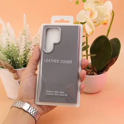 CHEXOL LEATHER LOGO MC12 SAM S24 ULTRA GREY