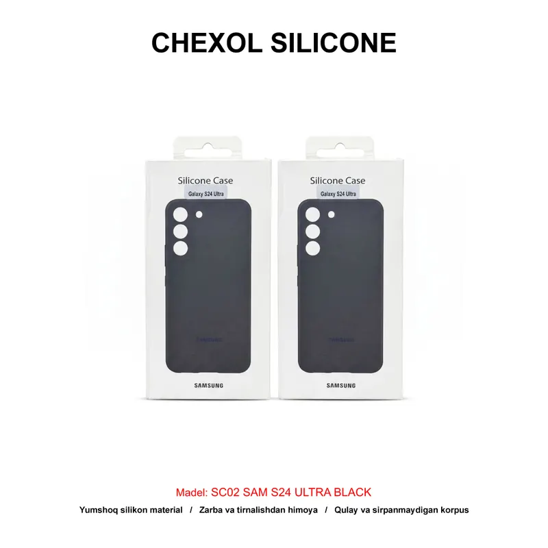 CHEXOL SILICONE SC02 SAM S24 ULTRA BLACK