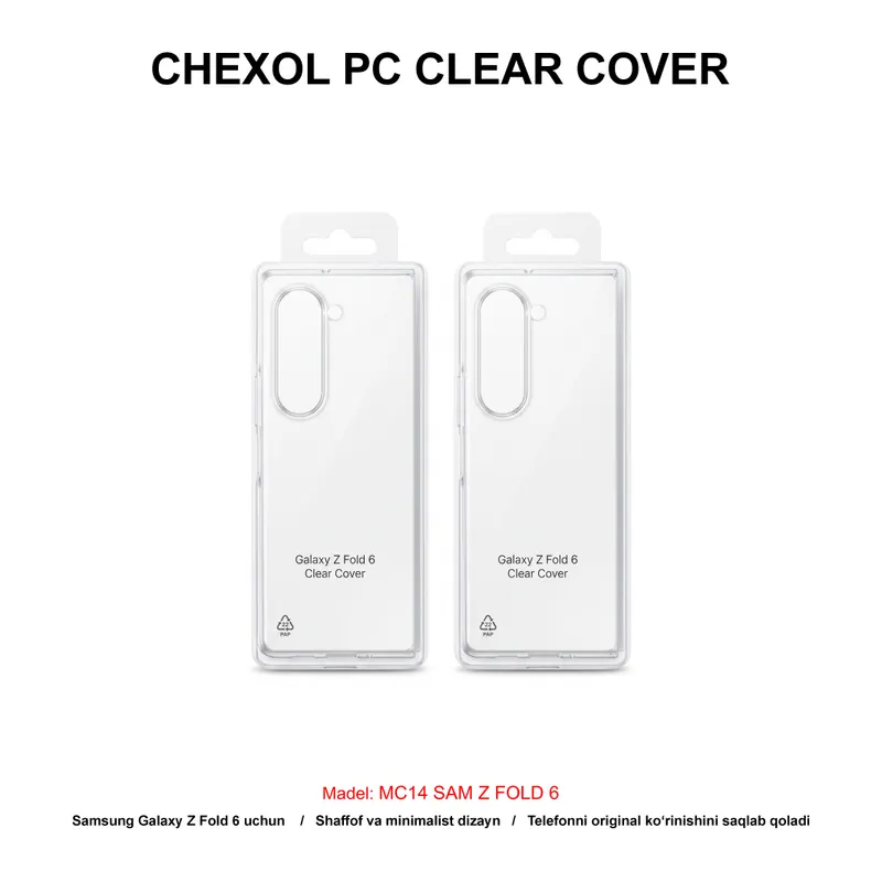 CHEXOL PC CLEAR COVER MC14 SAM Z FOLD 6