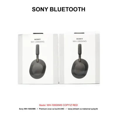 BLUETOOTH SONY WH-1000XM5 COPY/Z RED